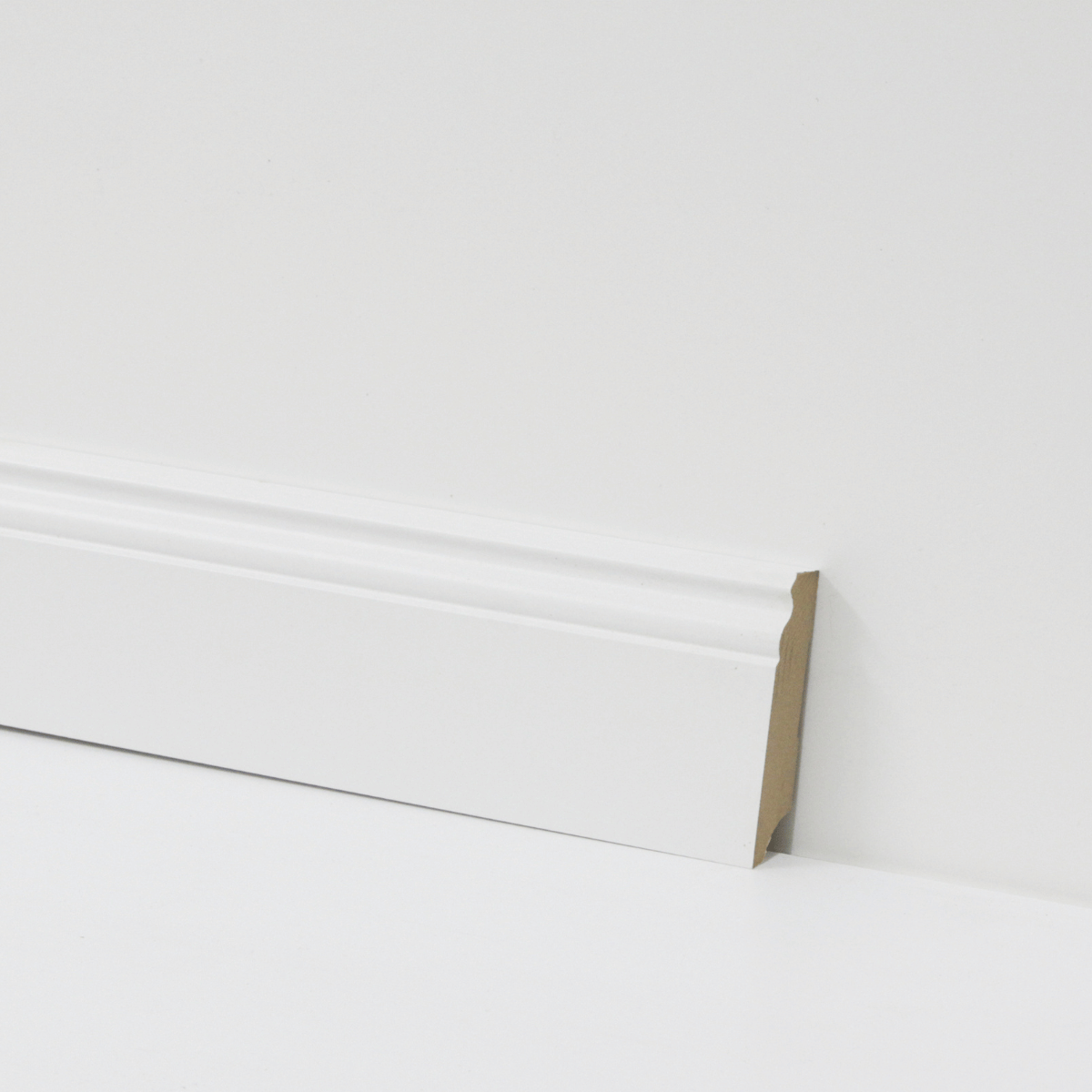 MDF-Sockelleiste - Weiß - 19 x 70 x 2500 mm