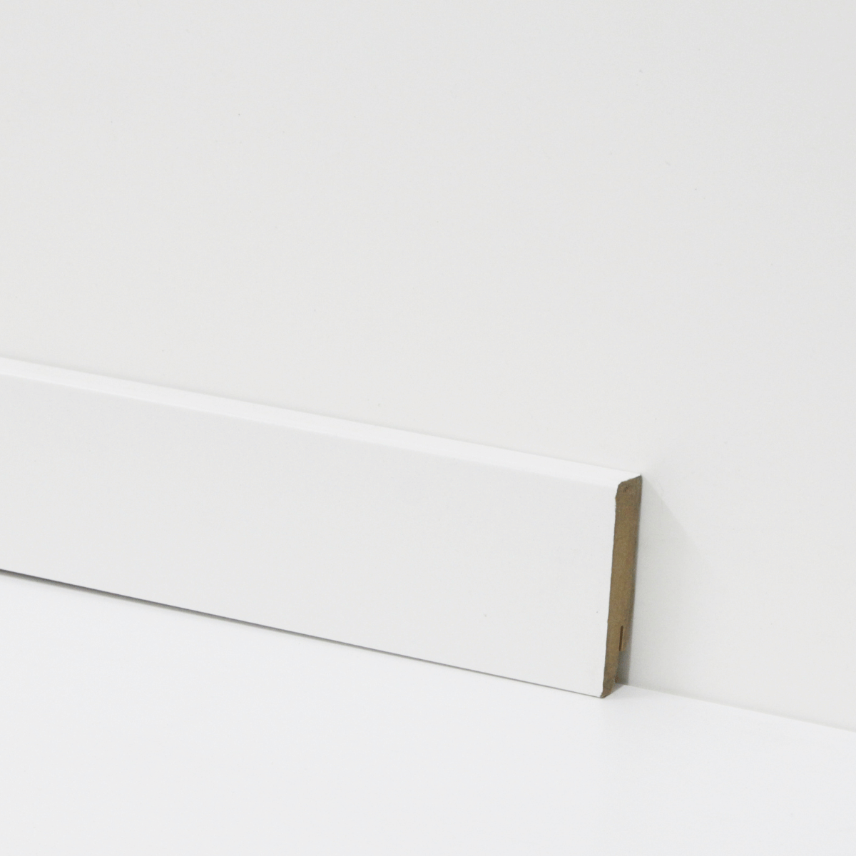 MDF-Sockelleiste - Weiß - 19 x 80 x 2500 mm