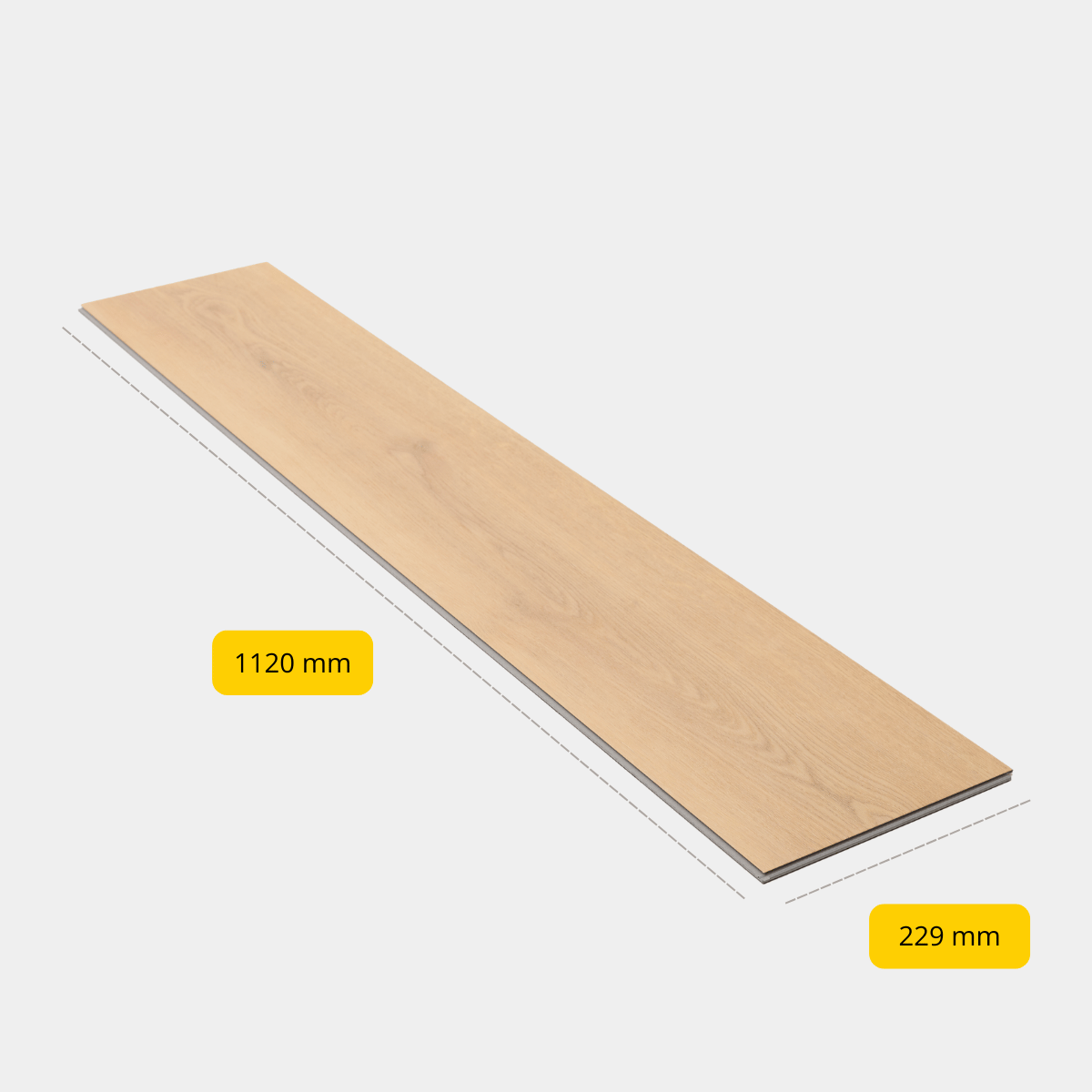 CHECK - Klick PVC mit integrierter Unterlage - Burbach Eiche - Extrabreit