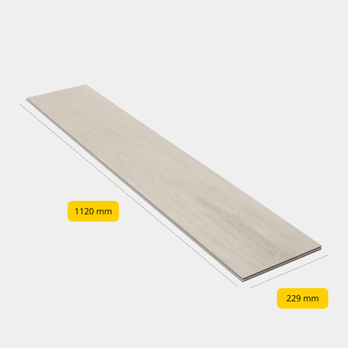 CHECK - PVC à clipser avec sous-couche intégrée - Chêne flamboyant - Extra large