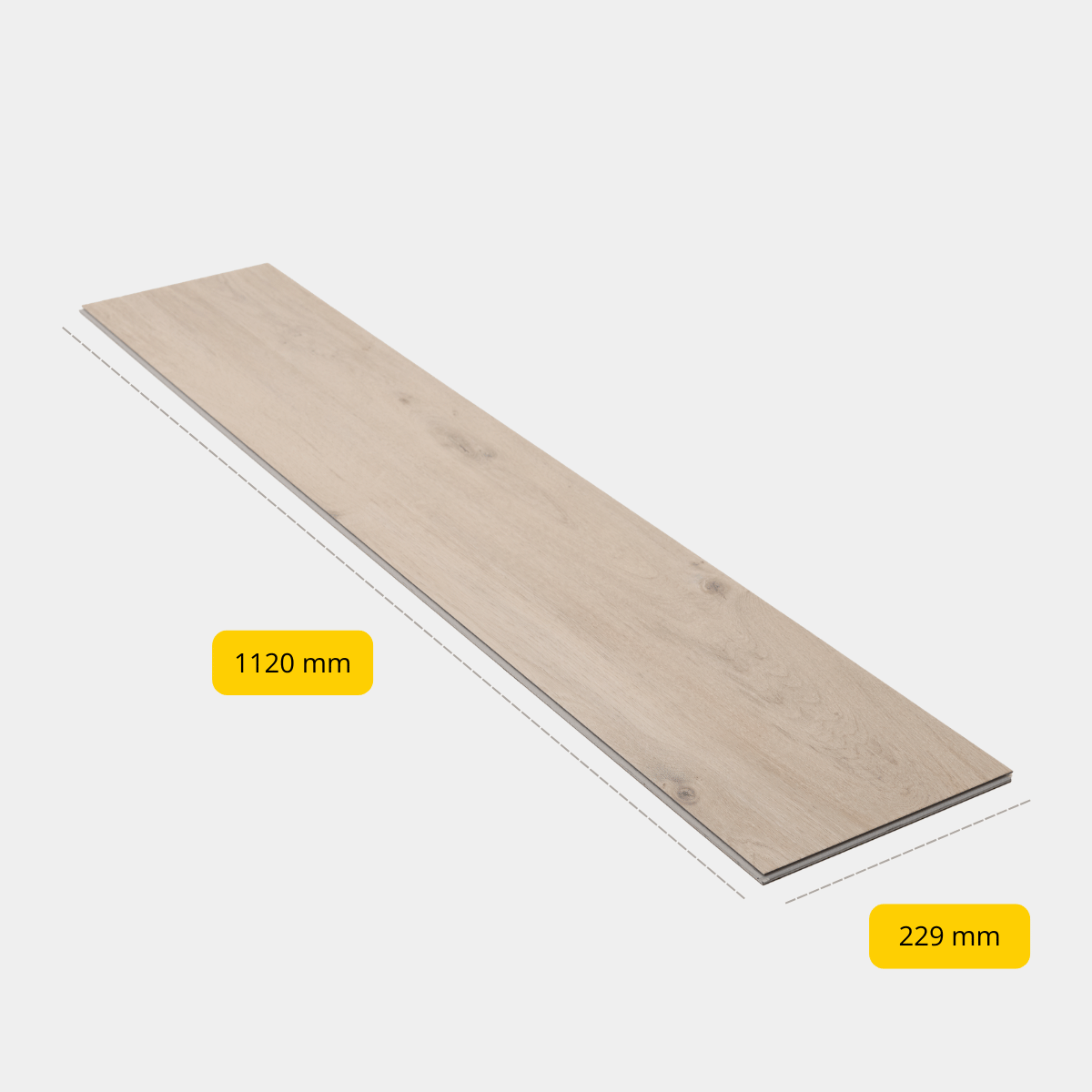 CHECK - Klick PVC mit integrierter Unterlage - Lausitzer Eiche - Extrabreit