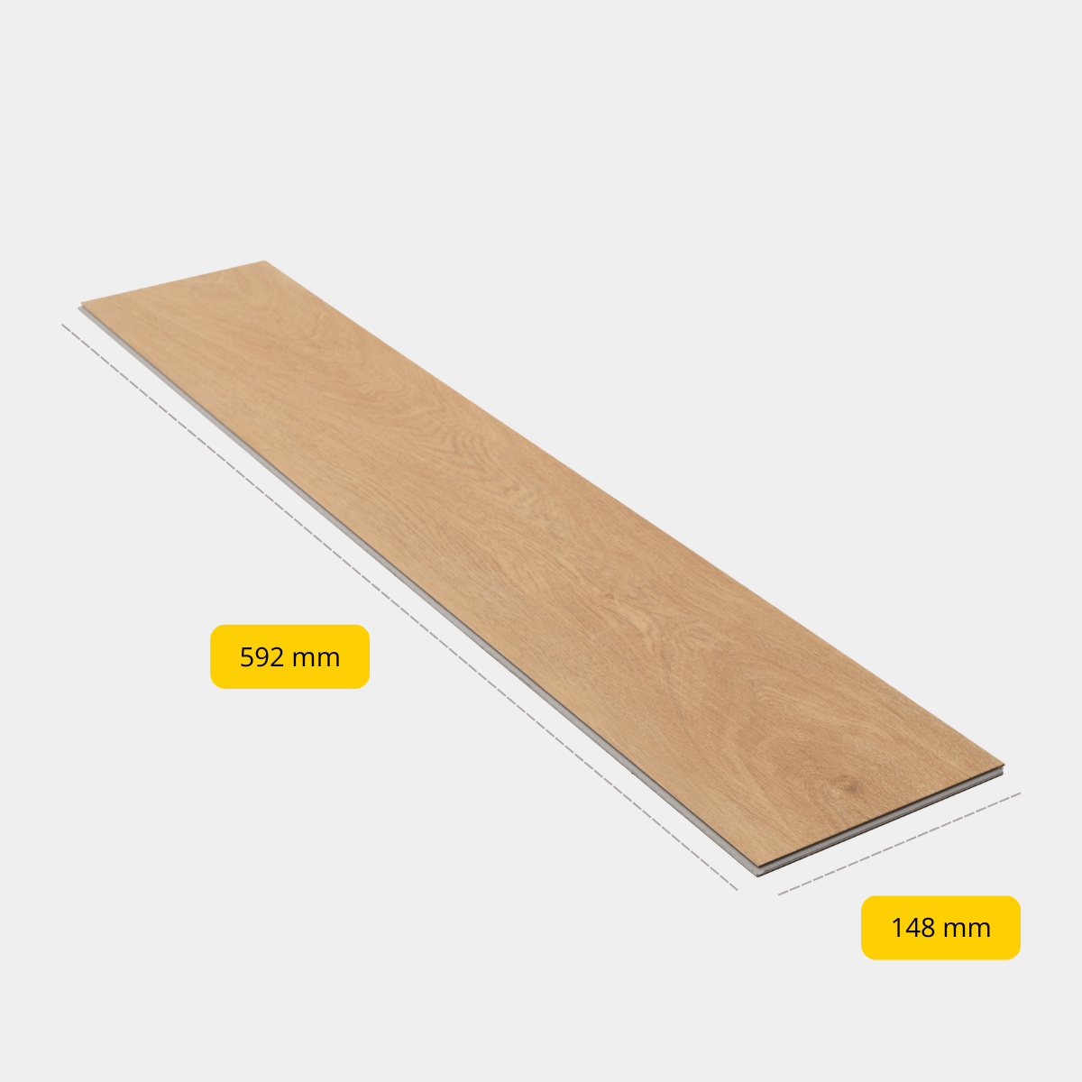 CHECK - PVC à clic avec sous-couche intégrée - Chêne Alteno - Point de Hongrie